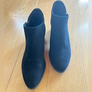 Taryn Rose Sabrina ankle booties in black suede